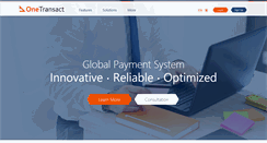 Desktop Screenshot of onetransact.com