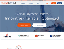 Tablet Screenshot of onetransact.com